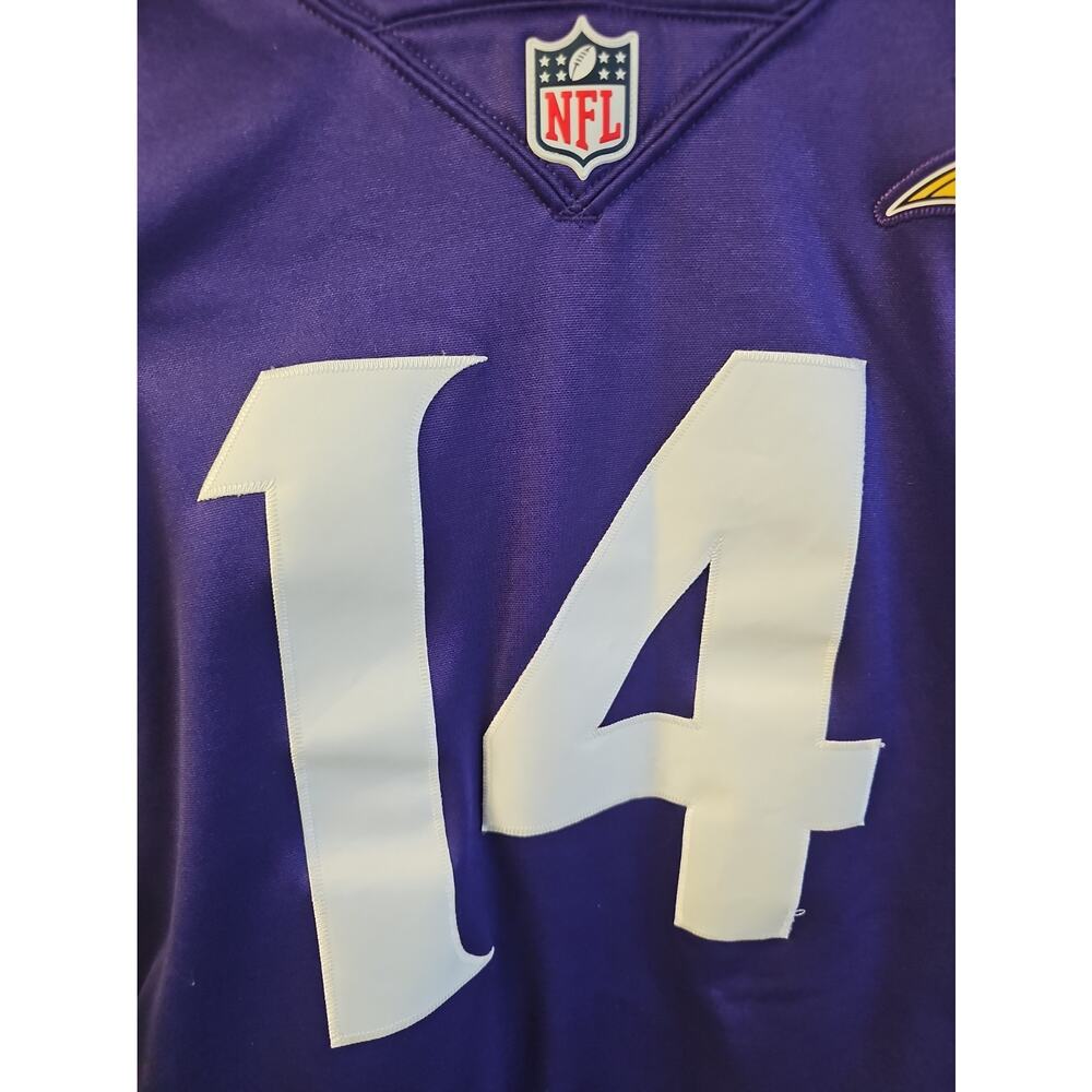 NFL Minnesota Vikings Stefon Diggs #14 Nike Long Sleeve Jersey Men’s Small - Picture 2 of 8